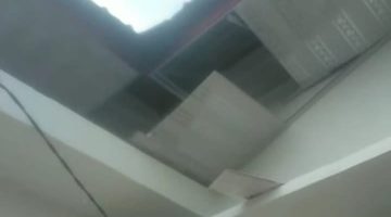 Plafon Kantor Korwil Pendidikan Kubu Rubuh: Proyek Diduga Kurang Pengawasan